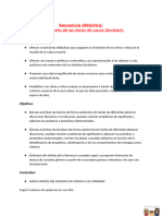 Secuencia Didáctica. Seguimiento de Las Obras de Laura Devetach. Primer Grado