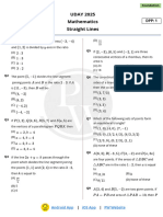 Straight Lines - DPP 01 - Uday 2025