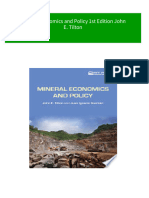 Full Mineral Economics and Policy 1st Edition John E. Tilton Ebook All Chapters