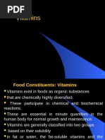 Module Lecture-4 Vitamins