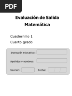 Cuadernillo1 Evaluacion de Salida MATE4 C1 Secundaria Ccesa007