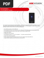 DS K1T342MX E1 Face Recognition Terminal Datasheet V1.0 20230803