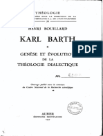 Karl Barth Genèse Et Évolution de La Théologie Dialectique (Henri Bouillard, Karl Barth) (Z-Library)