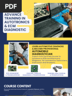 Advance Training in Autotronics Ecu Diagnostic