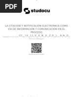 La Citacion y Notificacion Electronica Como Via de Informacion y Comunicacion en El Proceso Civil Venezolano