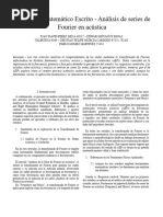 Desarrollo Matemático Escrito - Análisis de Series de Fourier en Acústica