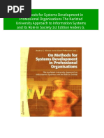 Immediate download On Methods for Systems Development in Professional Organisations The Karlstad University Approach to Information Systems and its Role in Society 1st Edition Anders G. Nilsson ebooks 2024