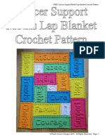 Cancer Support Motifs Lap Blanket