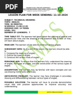 SS1 Technical Drawing Lesson Plan Week 5