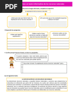 FICHA COM. Leemos Un Texto Informativo de Los Recursos Naturales