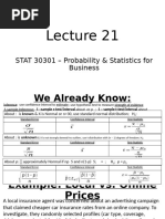 Lecture 21 STATS 30301