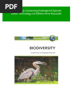 Instant Ebooks Textbook Biodiversity Conserving Endangered Species Green Technology 1st Edition Anne Maczulak Download All Chapters