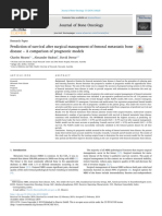 Prediction of Survival After Surgical Management of Femoral Metastatic Bone Disease - A Comparison of Prognostic Models