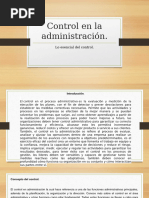 Control en La Administración