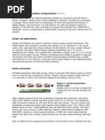 Serial and Parallel Battery Configurations