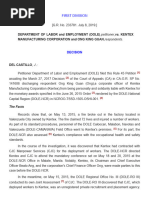 G.R. No. 233781 - Department of Labor and Employment v. Kentex Manufacturing Corp