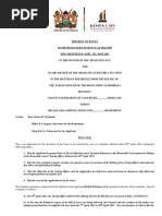 County Government of Tana River V Miller and Company Advocates (Miscellaneous Civil Application 38of2021) 2021KEHC5763 (KLR) (1july2021) (Ruling)