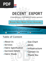 DECENT EXPORT Catalogue