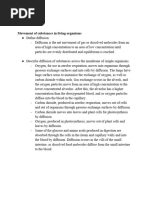 Biology: Movement of Substances in Living Organisms