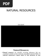 Unit I Natural Resources