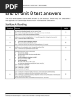 LS English 9 Unit 8 Test Answers Editable