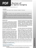 2024 - A Critical Review of Endoscopic Spine Surgery