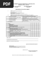 Rating Sheet