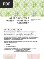 Approach To A Patient With Pain Abdomen