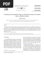 Leaching and Cementation of Heavy Metals From Electric Arc Furnace Dust in Alkaline Medium