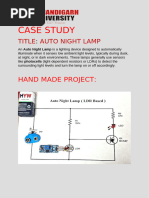 Auto Night Lamp Case Study