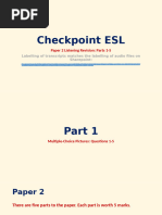 Checkpoint ESL Listening Parts 1 - 5 Updated1