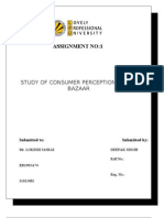 Assignment No:1: Study of Consumer Perception On Big Bazaar