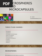 Microspheres AND Microcapsules: By: Rohit M.Pharm (Pharmaceutics)