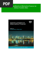 Immediate Download Research Handbook On Alternative Finance 1st Edition Franklin Allen Ebooks 2024