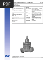 Avk Service Connection Valve PN 10 03/20: To DIN 3352 Part 4 For +GF+/PVP-System