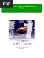 Instant Download The Ethics of Information 1st Edition Luciano Floridi PDF All Chapter