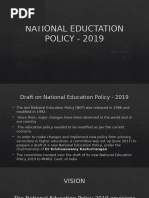 National Eductation Policy - 2019 Eco PPT Presentation