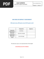 HSE OP-31-02 Risk or Impact Assessments 16-01-2024