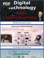 Digital Technology - Grade 8 - Topic 2 - Input & Output Devices