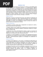 Avance Del Proyecto Sobre Análisis de La Empresa y Su Entorno.