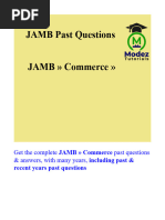 Commerce Pass Questions Jamb