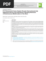 P14 Transcranial Colour Duplex Reveals Haemodynami