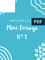 Mini Ensayo Matemáticas