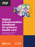 Digital Transformation Handbook For Primary Health Care: Optimizing Person-Centred Point of Service Systems