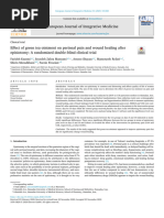 Effect of Green Tea Ointment On Perineal Pain and Wound Healing After