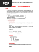 Razones y Proporciones Cuarto de Secundaria Final