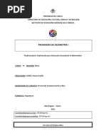 Programa Geometría I - 2023