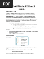 Resumen Teoria Del Xokas - Sist II