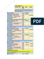 Journal, T-Accounts, & Trial Balance