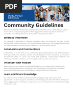 Internpreneurship Community Guidelines